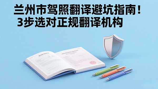 兰州市驾照翻译避坑指南！3步选对正规翻译机构